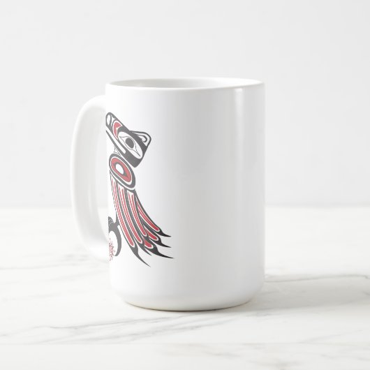 Raven steelt de zon koffiemok (Voorkant links)