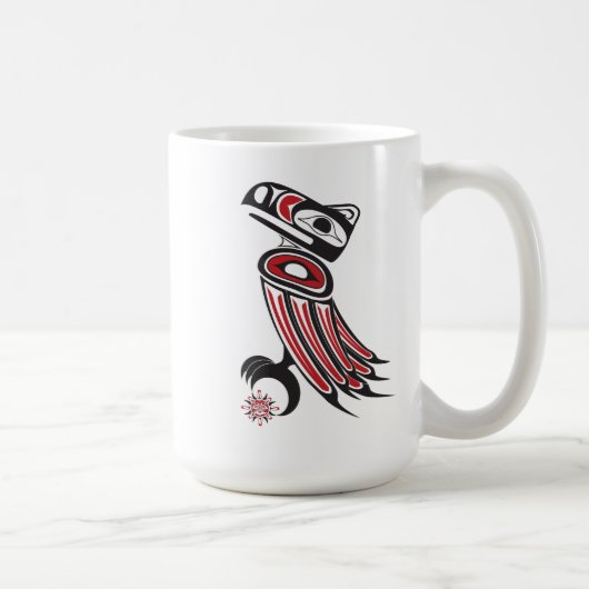 Raven steelt de zon koffiemok (Rechts)