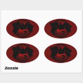 Raven Stickers Native Wildlife Raven Art Stickers (Vel)