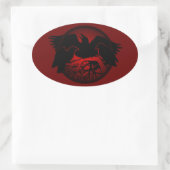 Raven Stickers Native Wildlife Raven Art Stickers (Tas)