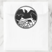 Raven Stickers Raven Gifts Raven Crow Art Stickers (Tas)