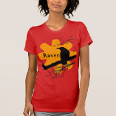 Raven Sun met boomtakken T-shirt (Voorkant)