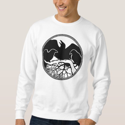 Raven Sweatshirt Unisex Raven Native Art Shirten (Voorkant)