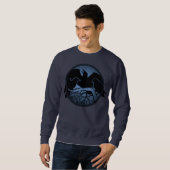 Raven Sweatshirt Unisex Raven Native Art Shirten (Voorkant volledig)