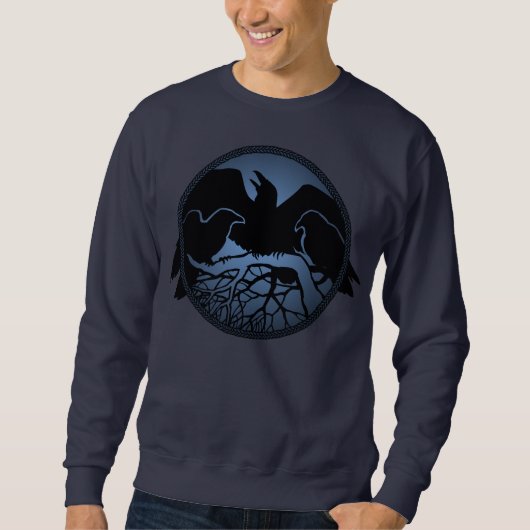 Raven Sweatshirt Unisex Raven Native Art Shirten (Voorkant)