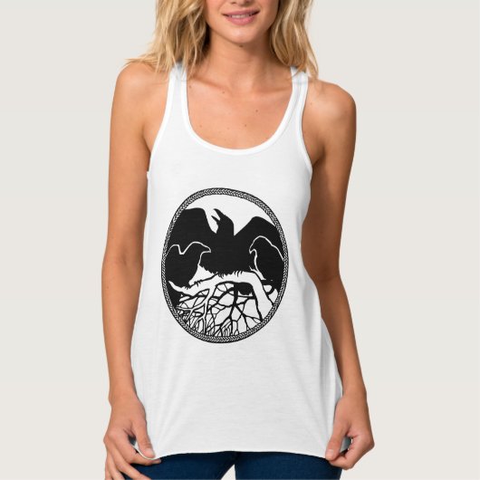 Raven-Tanktop Native Raven Art Lady's top (Voorkant)