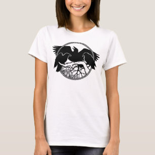 Raven Tanktop Raven Crow Art-dames bovenaan