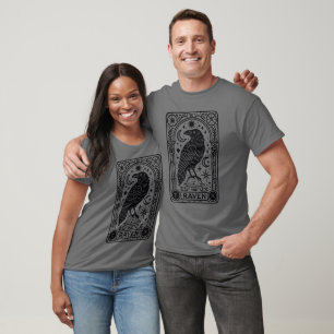 Raven Tarot Kaart T-shirt