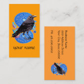 Raven Tarot Kaart Visitekaartje (Voorkant / Achterkant)