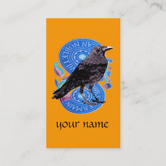 Raven Tarot Kaart Visitekaartje (Voorkant)
