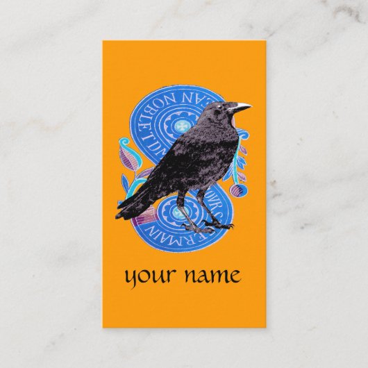 Raven Tarot Kaart Visitekaartje (Voorkant)