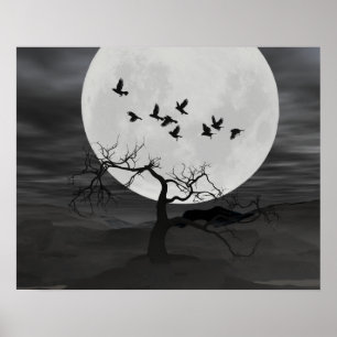 Raven tegen de Volle maan Poster