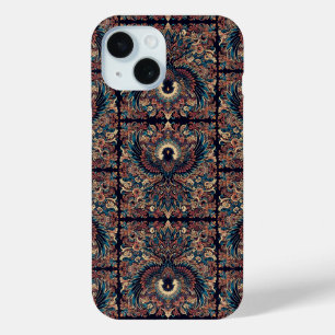 Raven Tesselation Tegel Ornament Batik iPhone 15 Case