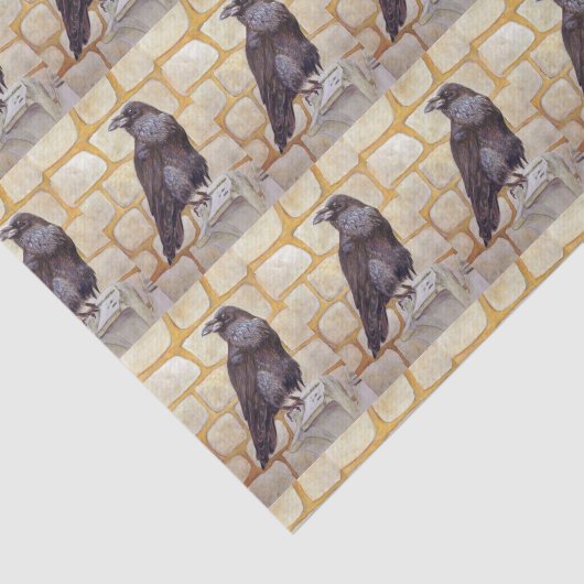 Raven Tissuepapier (Detail)