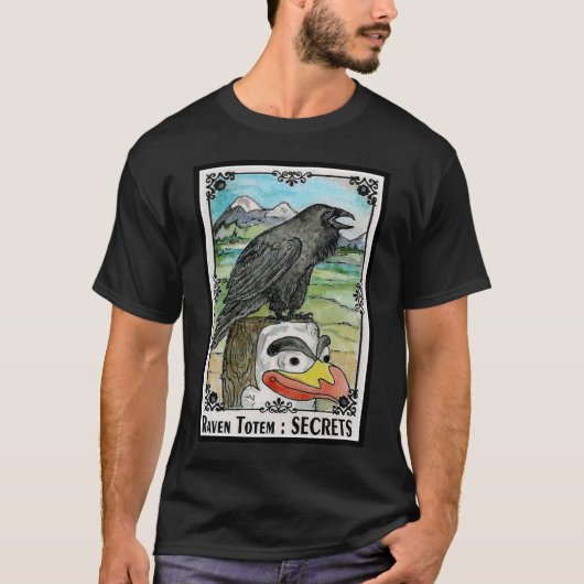 Raven Totem Secrets T-shirt (Voorkant)