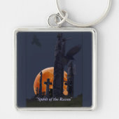 Raven & Totems op een begraafplaats Sleutelhanger (Voorkant)