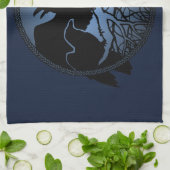 Raven Towel First Nations Raven Art Tea Towel Gift Theedoek (Gevouwen)