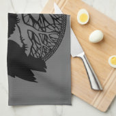 Raven Towel First Nations Raven Art Tea Towel Gift Theedoek (Quarter Fold)