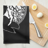 Raven Towel First Nations Raven Art Tea Towel Gift Theedoek (Quarter Fold)