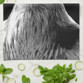 Raven Towel Spirit Animal Raven Art Thee Handdoek (Gevouwen)