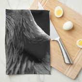 Raven Towel Spirit Animal Raven Art Thee Handdoek (Quarter Fold)