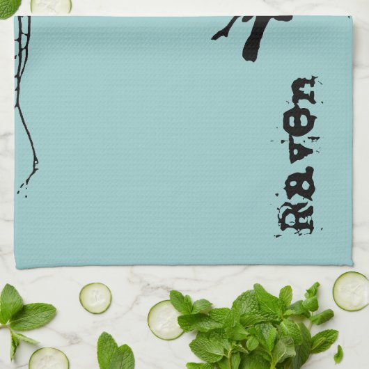 Raven Towel Theedoek (Gevouwen)