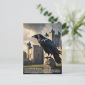 Raven Tower of London Briefkaart (Staand voorkant)