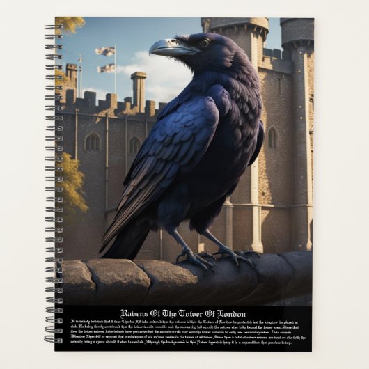 Raven Tower of London Kalender Planner (Voorkant)