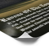 Raven Tower of London Perfect Poster (Hoek)