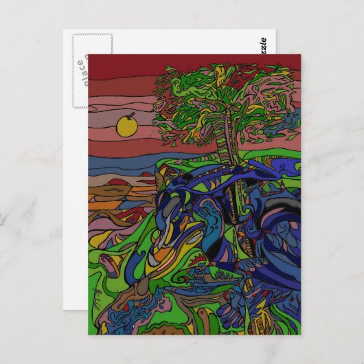 Raven Tree Briefkaart (Voorkant / Achterkant)