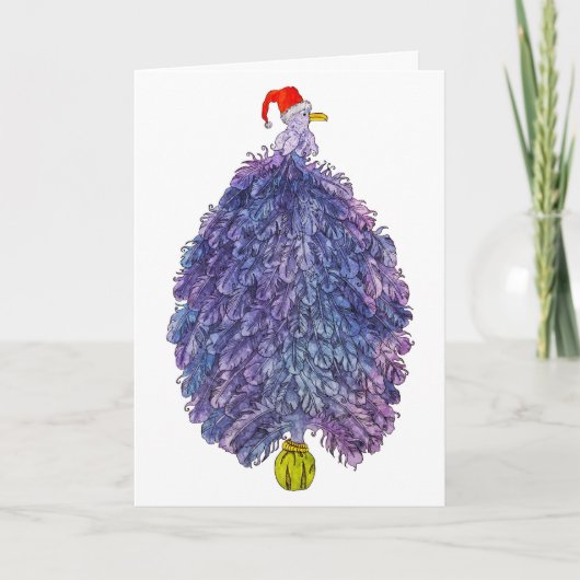 Raven Tree Feestdagen Kaart (Voorkant)