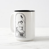 Raven Tweekleurige Koffiemok (Voorkant links)