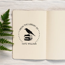 Raven Uit de bibliotheek van Round postzegel