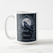 Raven Under Moon Gothic Midnight Koffiemok (Links)