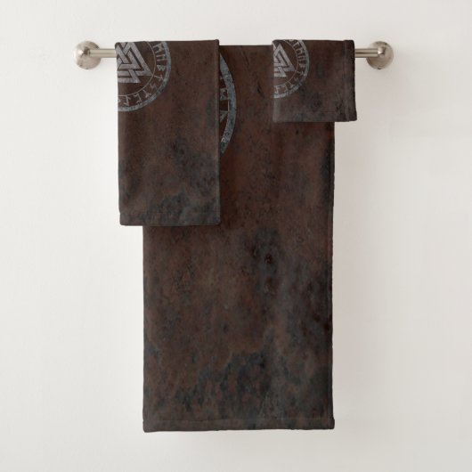 Raven Valknut Design Bad Handdoek (Insitu)