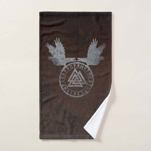 Raven Valknut Design Bad Handdoek (Handdoek)