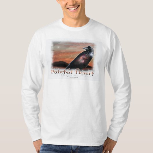 Raven van de gekleurde woestijn t-shirt (Voorkant)