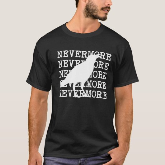 Raven van Edgar Allan Poe T-shirt Nevermore (Voorkant)
