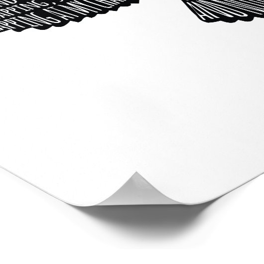 Raven van Edgar Allan Poe Typografie Poster (Hoek)