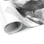 Raven van Edgar Allen Poe Cadeaupapier (Rol Hoek)