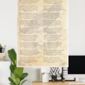 Raven van Edgar Allen Poe Poster (Thuiskantoor)