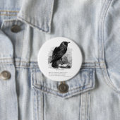 Raven van Edgar Allen Poe Ronde Button 7,6 Cm (In situ)