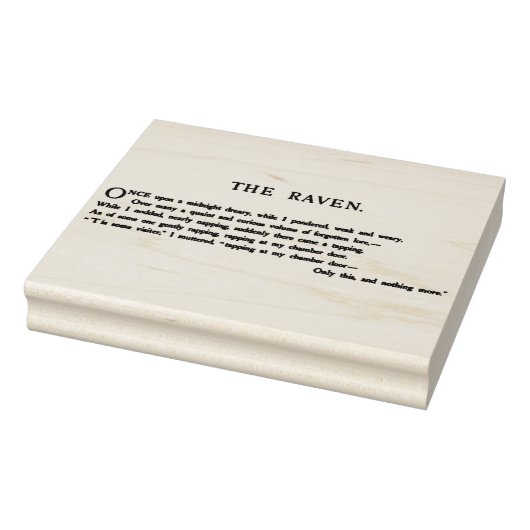 Raven van Edgar Allen Poe Rubberstempel (Stempel)