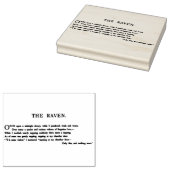 Raven van Edgar Allen Poe Rubberstempel (Gestempeld)