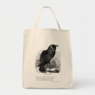 Raven van Edgar Allen Poe Tote Bag