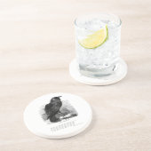 Raven van Edgar Allen Poe Zandsteen Onderzetter (Zijkant)