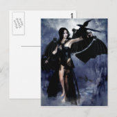 Raven van het Night Briefkaart (Voorkant / Achterkant)