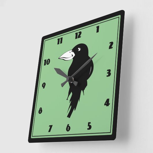 Raven Vierkante Klok (Hoek)