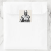 Raven Vierkante Sticker (Tas)