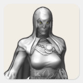 Raven Vierkante Sticker (Voorkant)